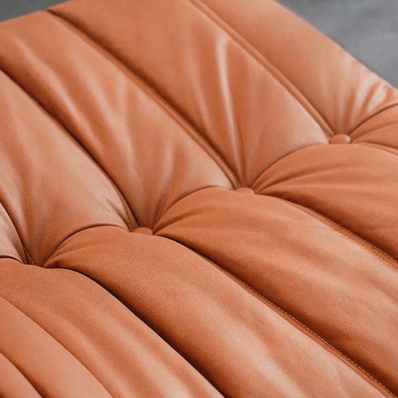 Contemporary Armless Accent Chair Modern Chair with Biscuit Back