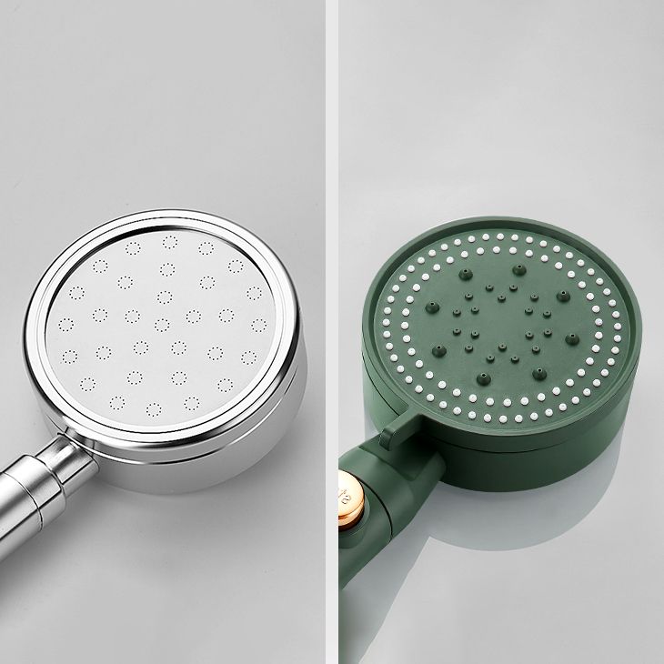 Contemporary Handheld Shower Head High Flow 4-Spray Patterns Wall-Mount Showerhead