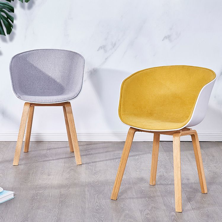Silla de té de té de leche moderna sólida sillón de plástico para acabado mate silla de comedor