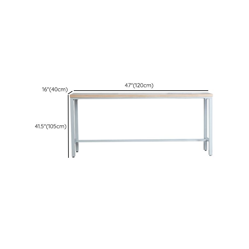 Contemporary Bar Table Set 1/4/6 Pieces Rectangle Solid Wood Bistro Set