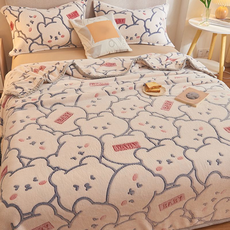 Modern Style Non-Pilling Sheet Cartoon Pattern Ultra-Soft Breathable Sheet