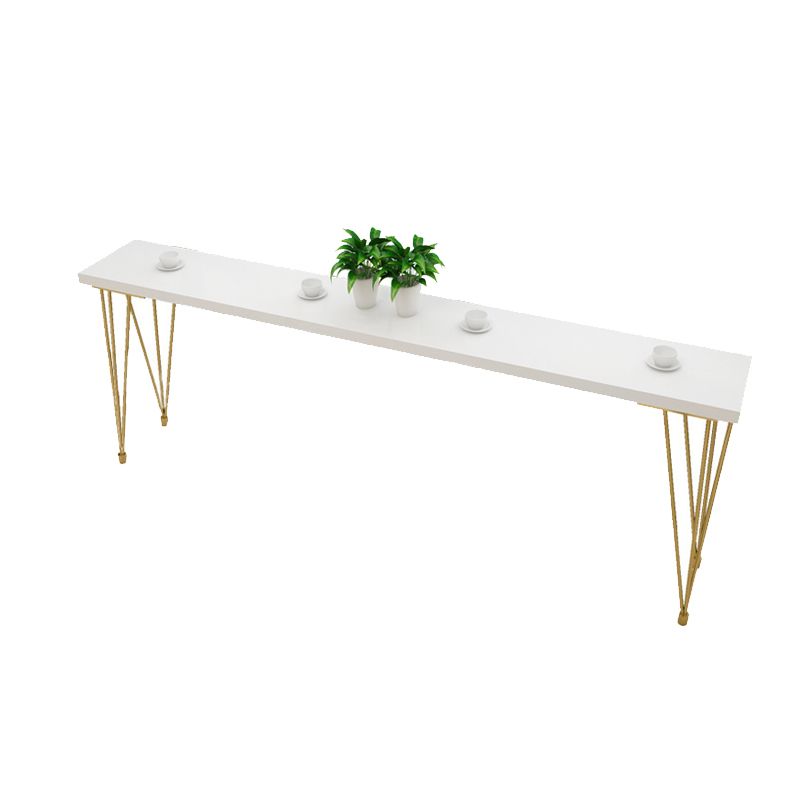 Glam Bar-height Table Solid Wood Top Bar Table for Patio Use