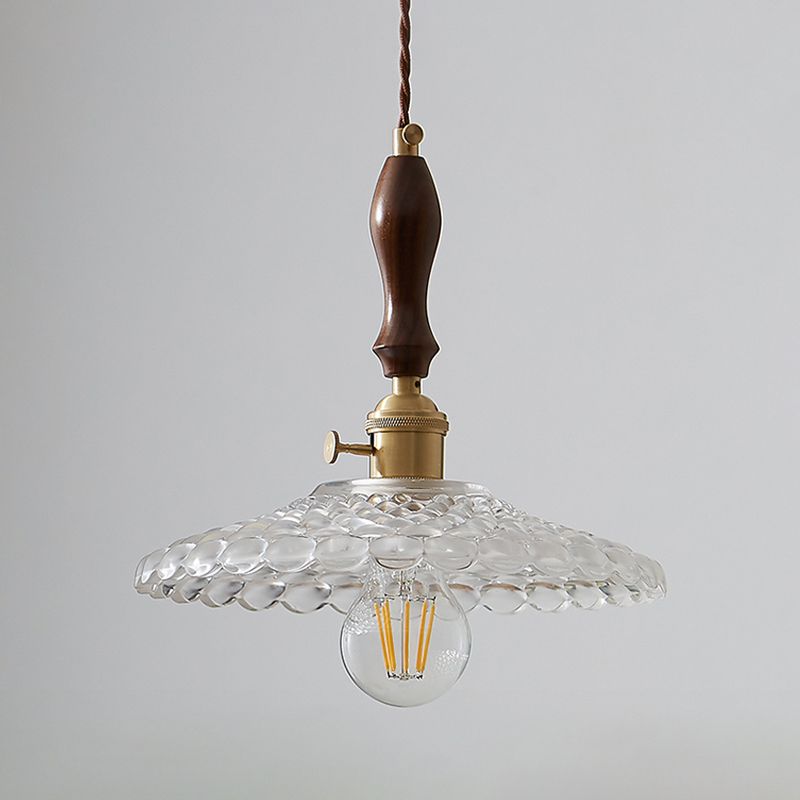 Glass de style moderne Lumière suspendue simple éclairage pendentif pour le salon