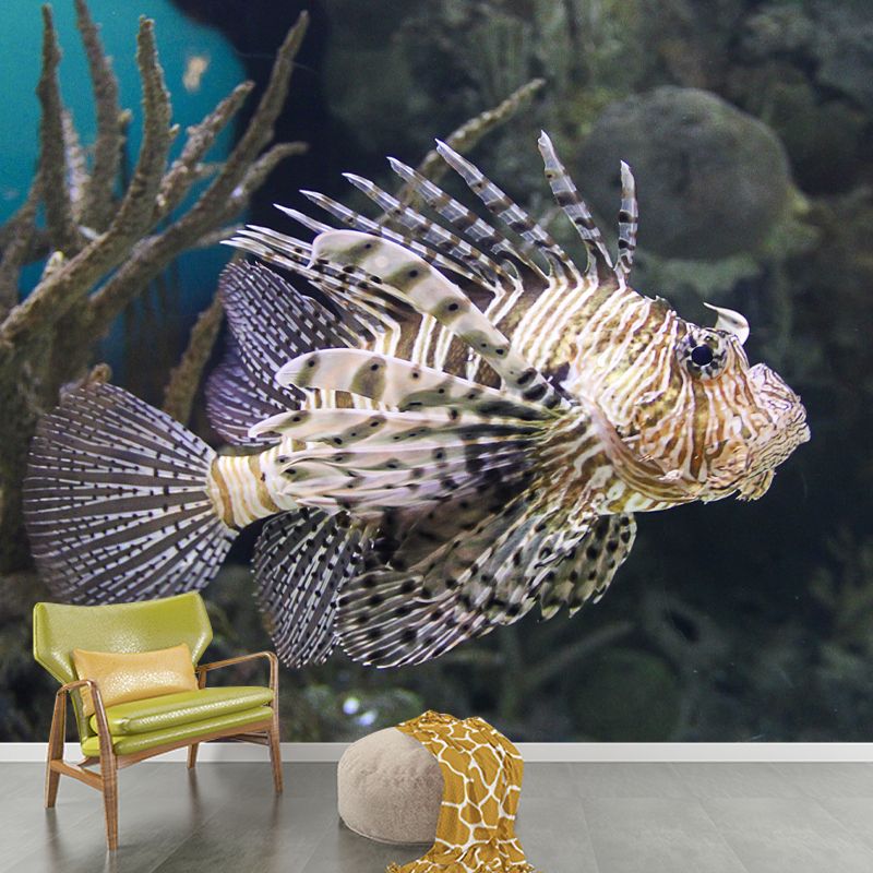 Tropical Seabed Landscape Mural for Living Room Decoration, Moisture Resistant