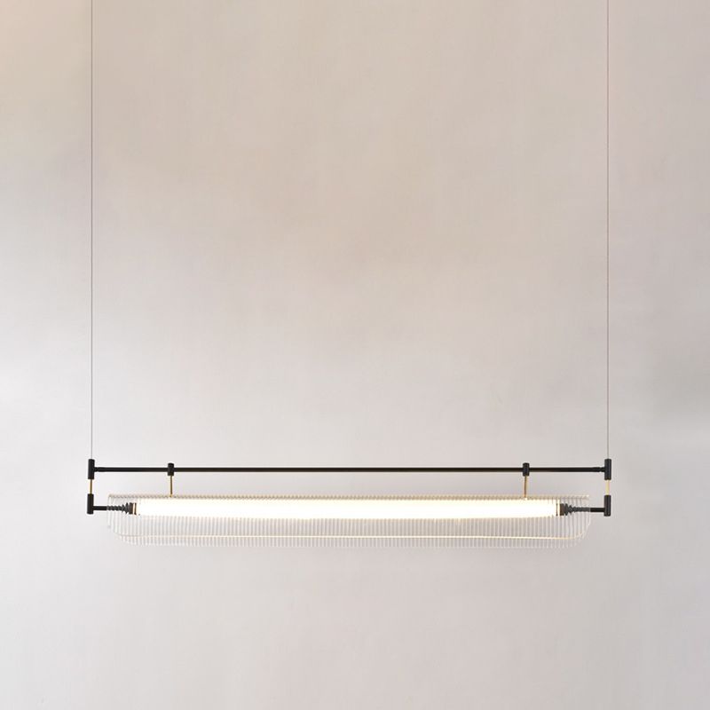 Single Golden/Black Modern Island Lighting Unique LED Ceiling Light for Dining Room