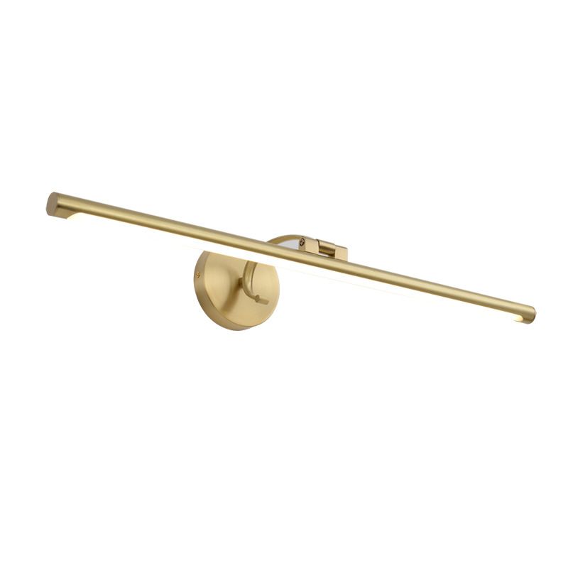 Mid-Century Luxury Style Linear Wall Mounted Vanity Lights Metal Vanity Lighting Fixtures for Bathroom