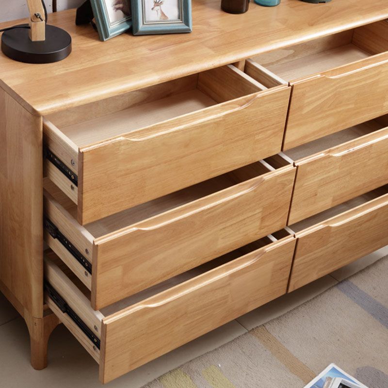 Modern Dresser Solid Wood Storage Chest Dresser with 5/6/7 Drawers