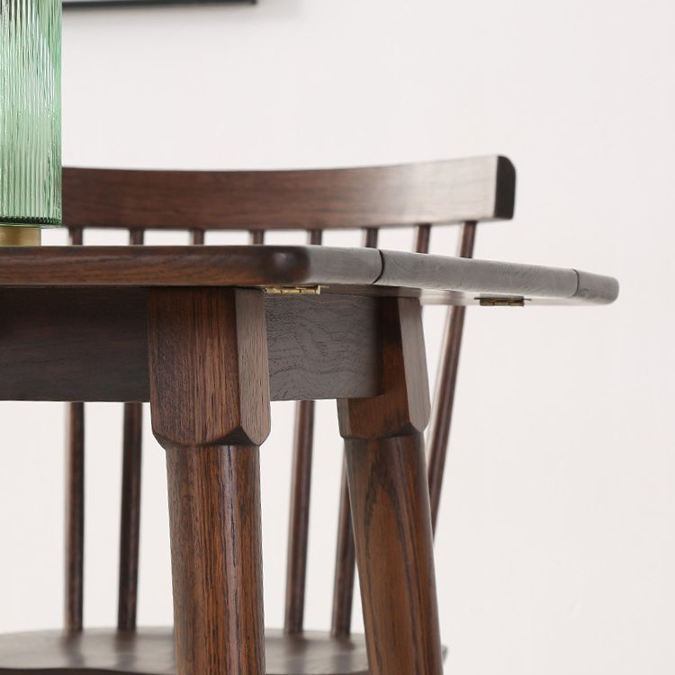 Rectangle White Oak Solid Wood Table Foldable Dining Table with 4 Legs for Restaurant