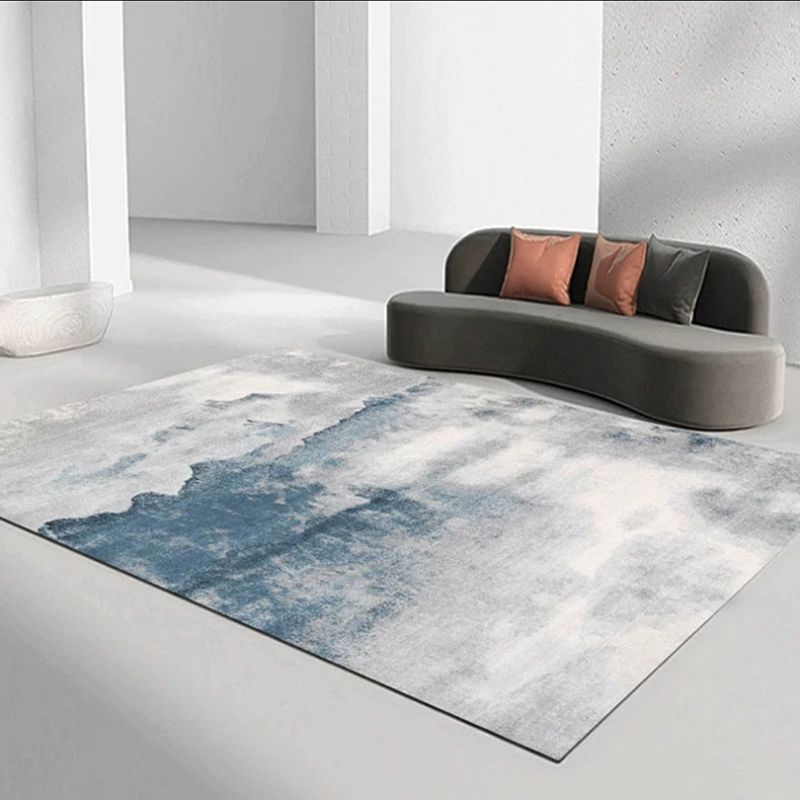 Alfombra de pintura abstracta de estilo moderno alfombra de área sin deslizamiento para la decoración del hogar