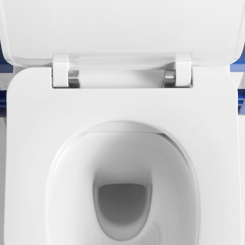 Modern Ceramic Flush Toilet Wall Mount White Toilet Bowl for Washroom