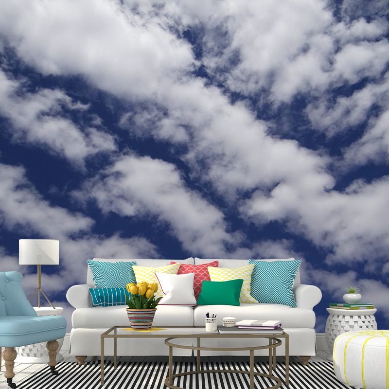 Cloudy Sky Modern Murals Environment Friendly Wallpaper for Sitting Room Wall Decor