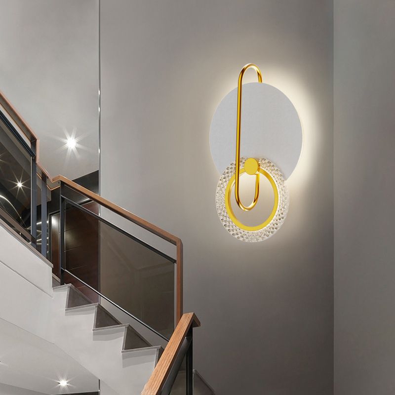 Modern LED Wall Mount Light Simple Wall Sconce Light with Acrylic Shade for Aisle