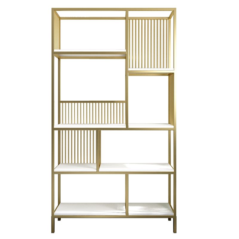 Gold and Black Etagere Bookshelf Scandinavian Iron Bookshelf for Home Office