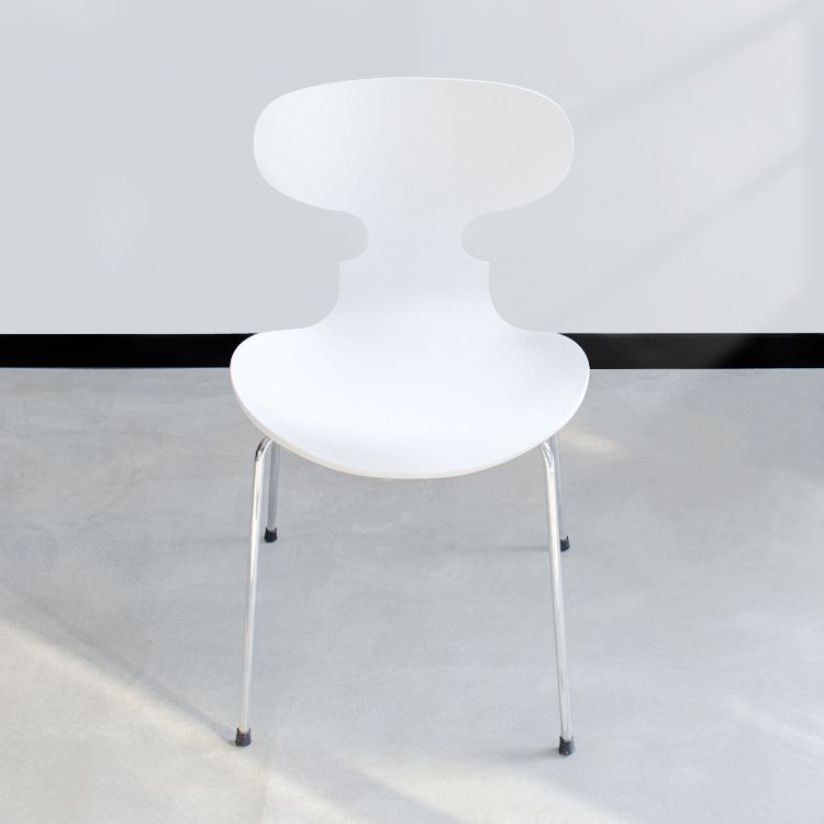 Stackable Armless Dining Chairs Contemporary Low Back Dining Side Chair