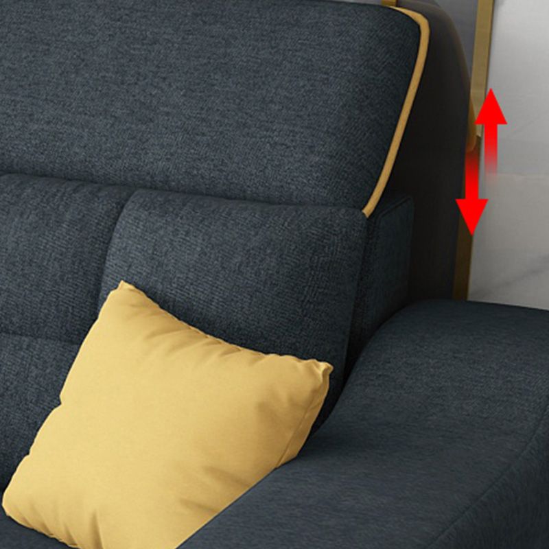 110.23" L Modern Sectional Square Arm Sectional with Storage