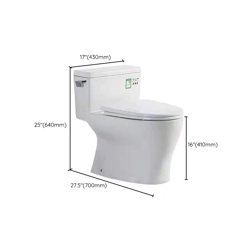 Modern Ceramic Siphon Jet Toilet Bowl Floor Mount Flush Toilet with Toilet Seat