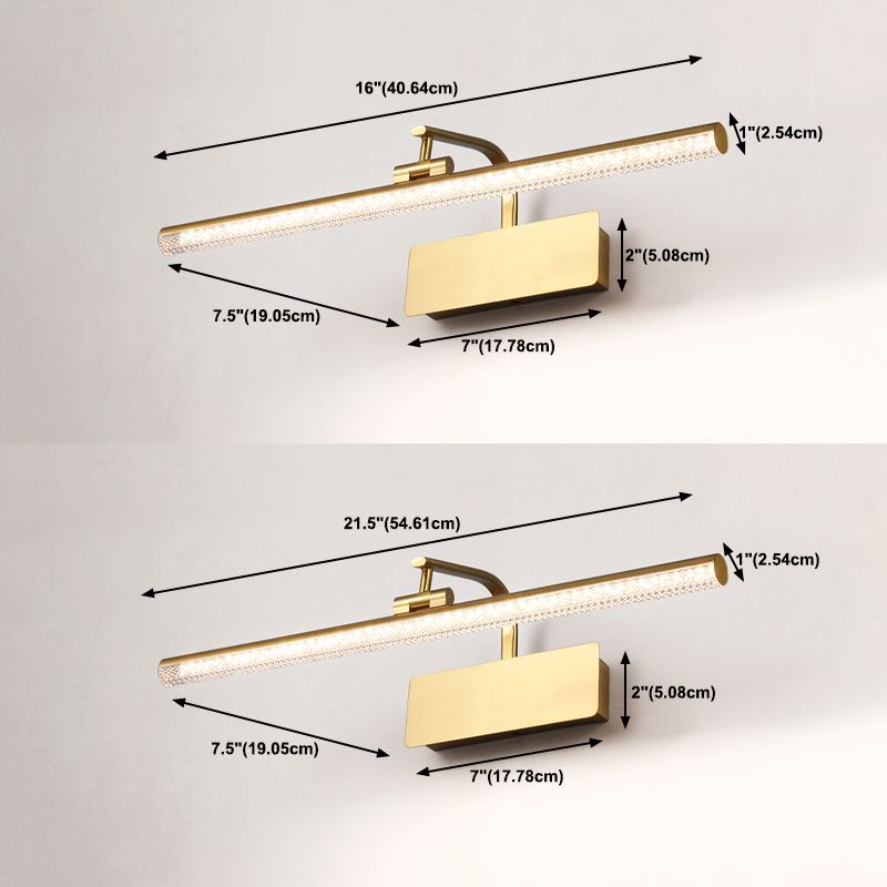 LED Vanity Light Fixtures Modernist Style Mirror Front Lighting with Acrylic Shade