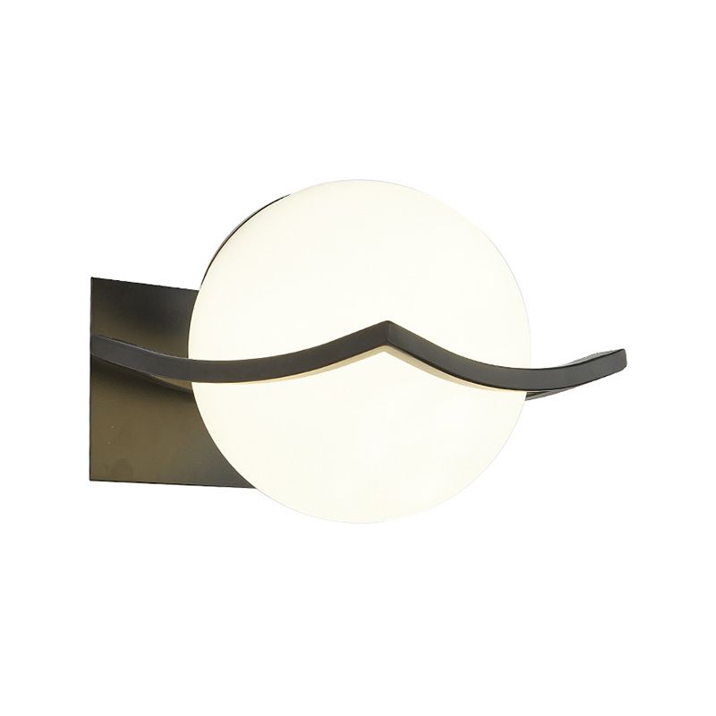 Luminaires d'éclairage en verre de style simple, une lampe murale de tête pour la chambre