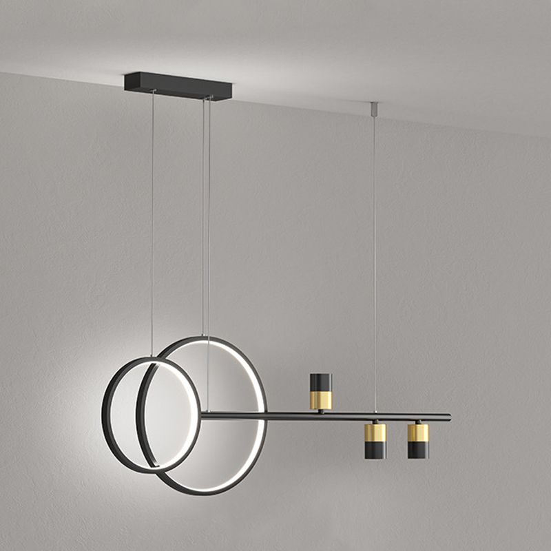 Modern Style Round Shape Island Pendants Metal Pendant Lights for Dining Room