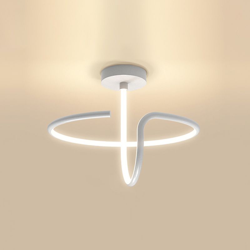 Plafonnier encastré à LED de simplicité de lumière montée au plafond de cercle en métal