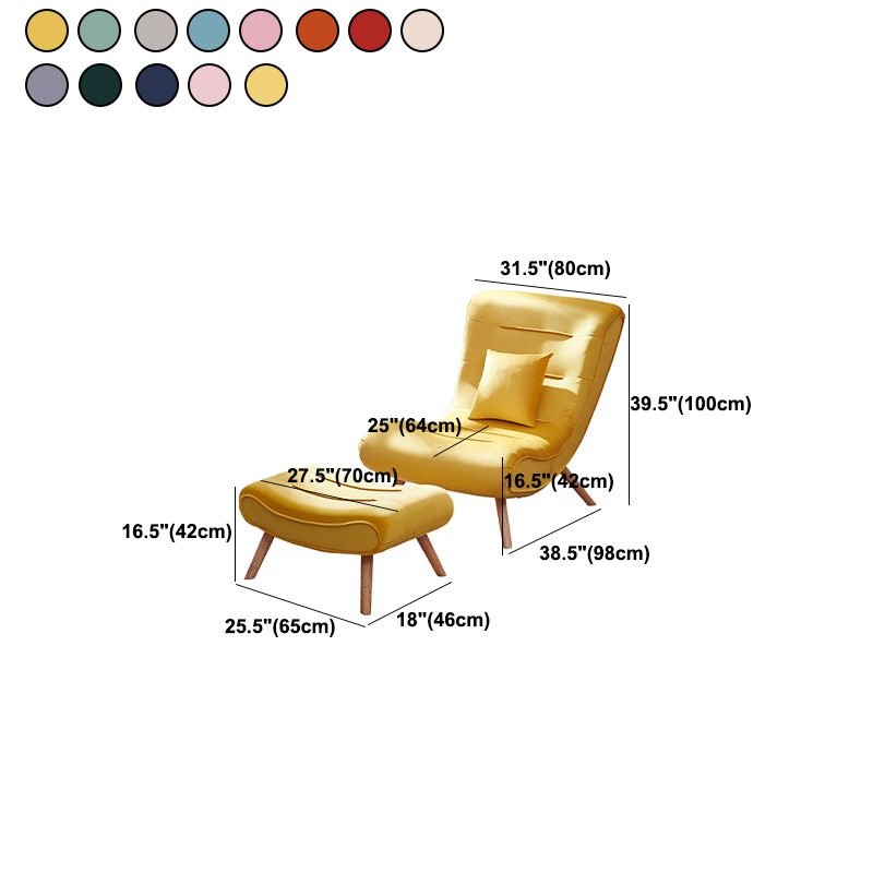 Modern Cushions Rocker Chair Solid Wood Frame Spindle Rocker Chair with Ottoman