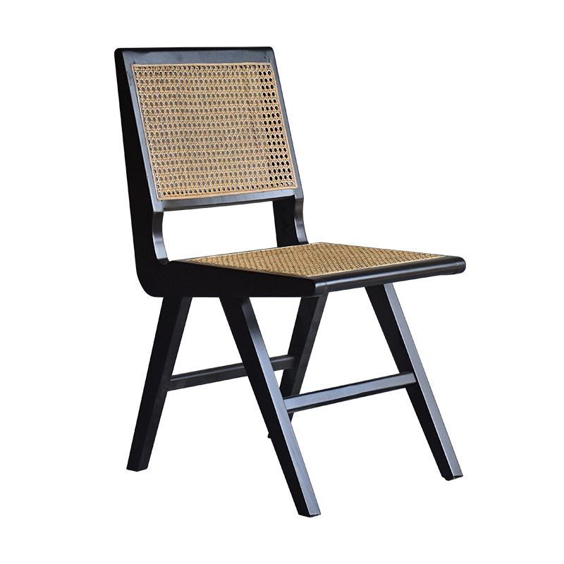 Chaises de salle à manger en bois de ferme, chaise latérale de salle à manger à dossier ouvert pour utilisation au restaurant