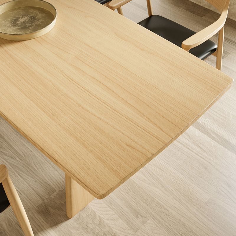 Modern 1/2/4/5 Pieces Dining Set Solid Wood Rectangle Dining Table with Chairs