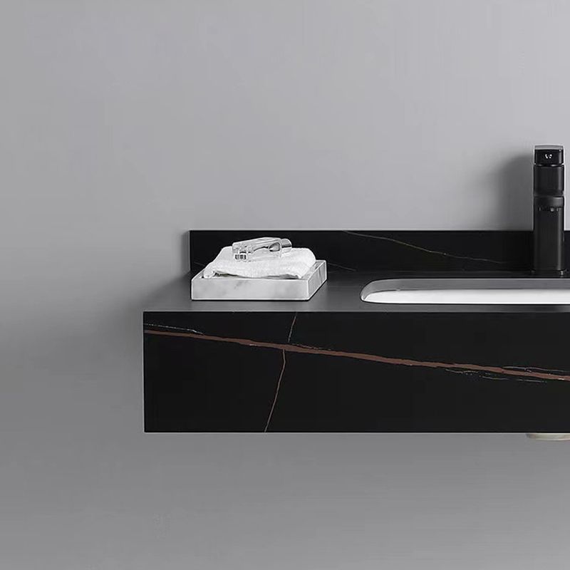 Stone Bathroom Vanity Modern Space Saver Vanity for Bathroom