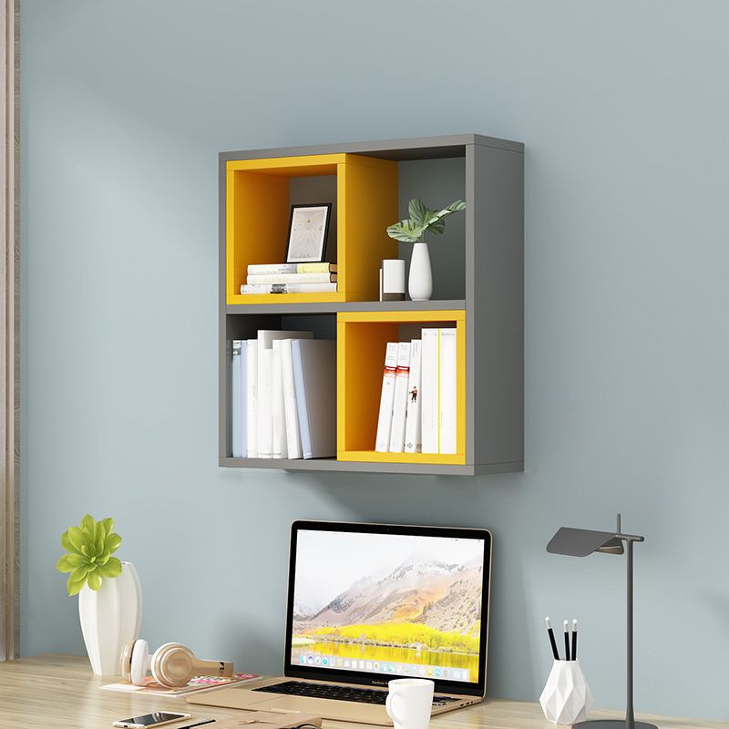 Modern Wall Mounted Wooden Bookshelf Floating Open Shelves Included Book Shelf for Home