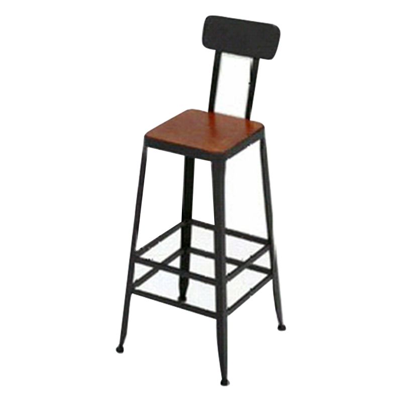 1/5 Pieces Industrial Rectangular Pub Table Set Wooden Counter Table with High Stools