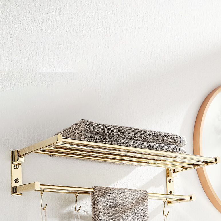 Traditional Brass Bathroom Accessory Set Polished Metal Bathroom Hardware