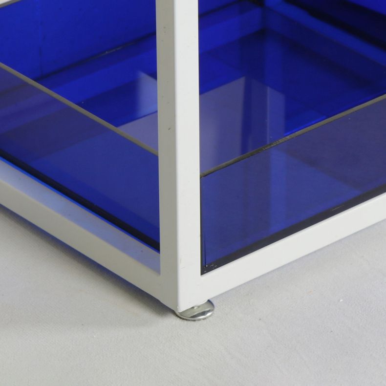 Scandinavian Open Etagere Bookshelf with Iron Frame Acrylic Bookcase