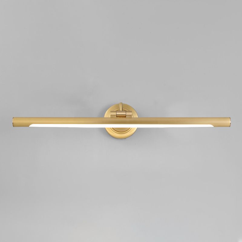 Modern Linear Vanity Light Fixture Copper Vanity Mirror Lights with Acrylic Shade