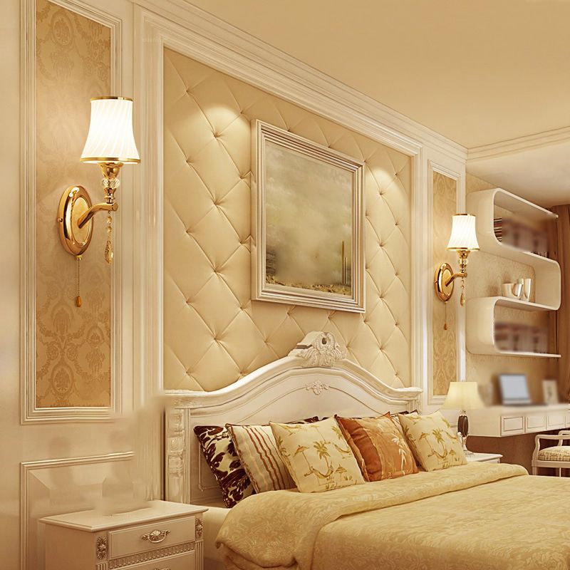 Nordic Style Metal Vanity Light Glass Shade Vanity Lamp for Shower Room