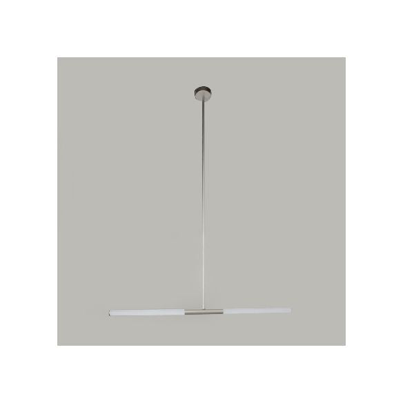 Lampadario tubolare acrilico moderno moderno 2/4/6 luci in bianco/nero/oro a soffitto in luce calda/bianca