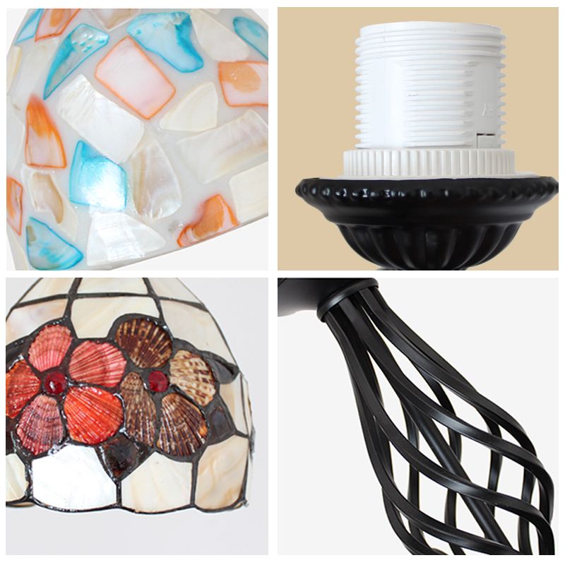 Chandelier en forme de bol coquille de luminaire