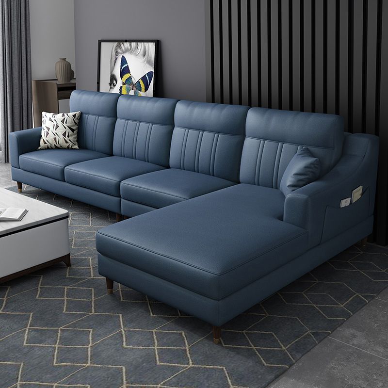 Modernism 4-seater Sectional with Storage Sloped Arm Sectional