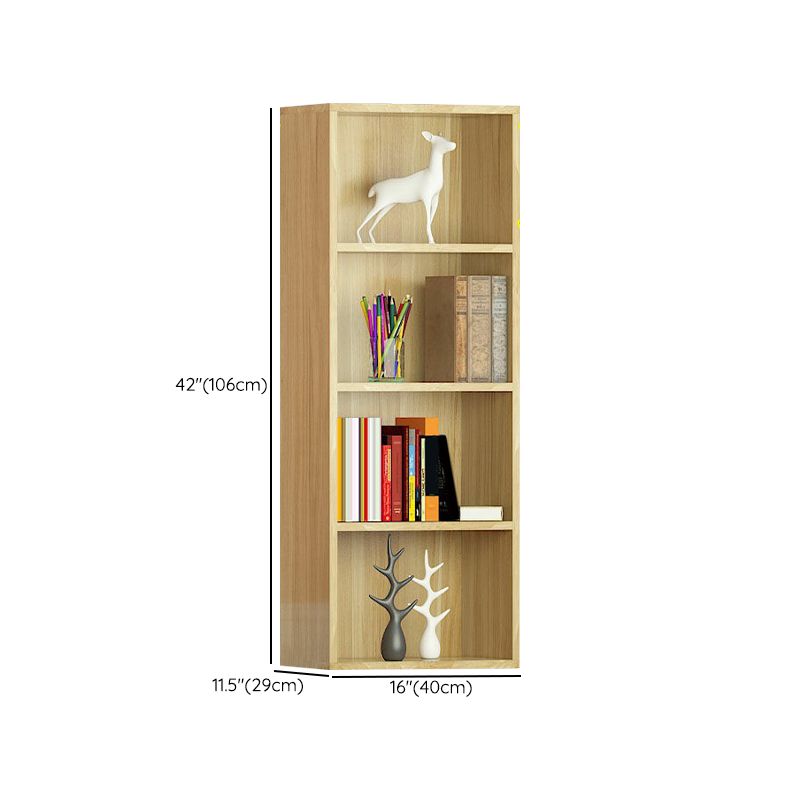 Light Wood Finish Non-Hanging Armoire Modern Storage Cabinet for Home
