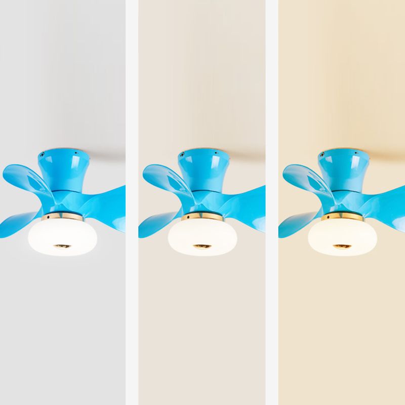 Luz de ventilador de techo geométrico Comedor de comedor de metal de metal Light Semi Flush Mount Light