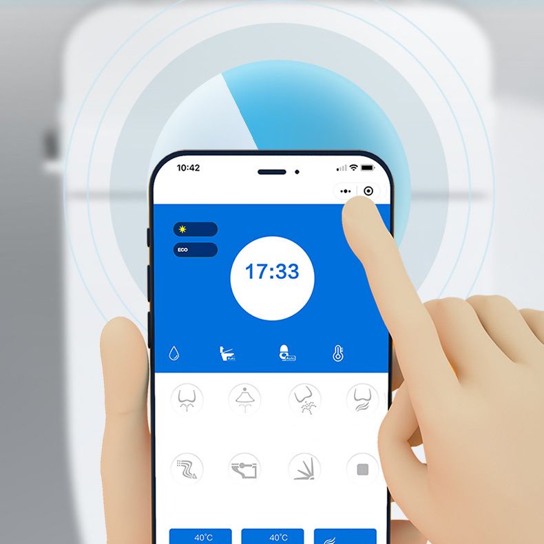 Modern Skirted Urine Toilet Heated Seat Flush Toilet with Seat