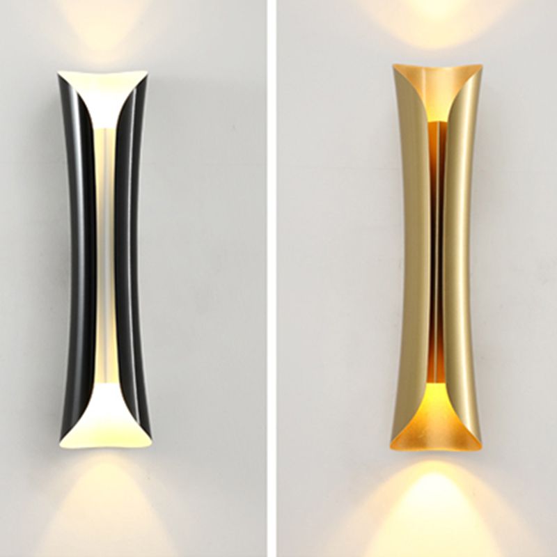 Curl Metal Sconce Funce Functure Contemporary Style Wall Light Sconce per camera da letto