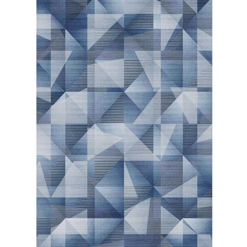 Simplicity Home Decoration Carpet Graphic Print Area Rug Polyester Non-Slip Backing Indoor Carpet