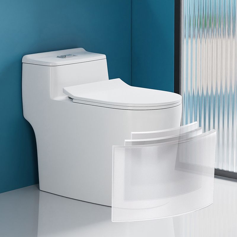 Modern 1 Piece Flush Toilet Floor Mounted White Toilet Bowl for Bathroom