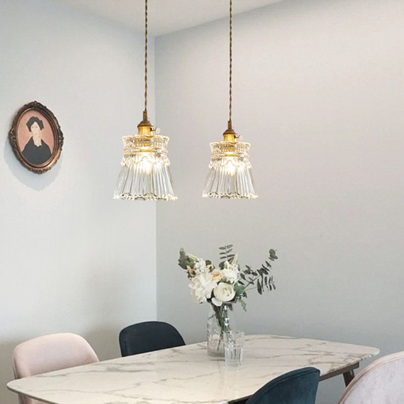 Lampada a sospensione a sospensione a testa singola ottone per cucina il ristorante da cucina