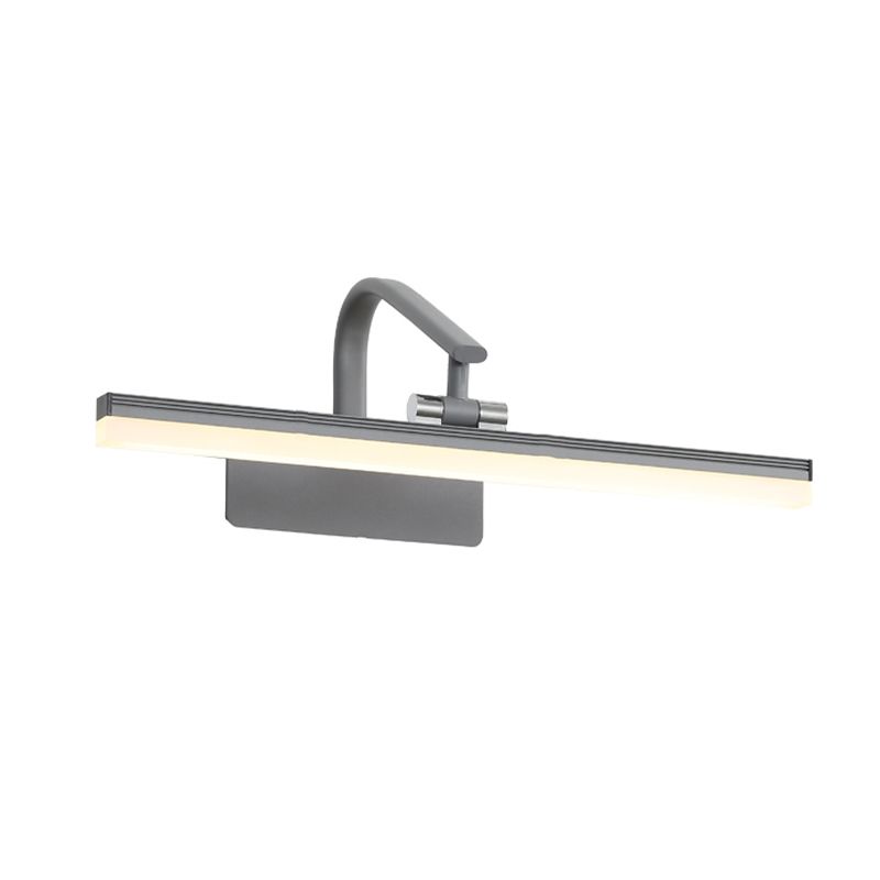 Accensione a parete a forma lineare Metal in stile moderno 1 lampada scontata per bagno