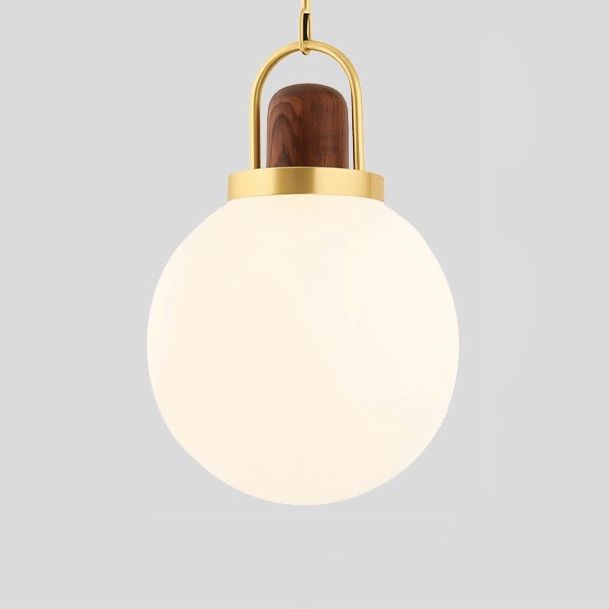 12" Wide Nordic Style Hanging Light Glass Shade 1 Light Pendant Lamp for Bedroom