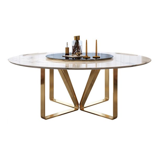 Glam witte marmeren eettafel Standaard ronde eettafel voor keuken