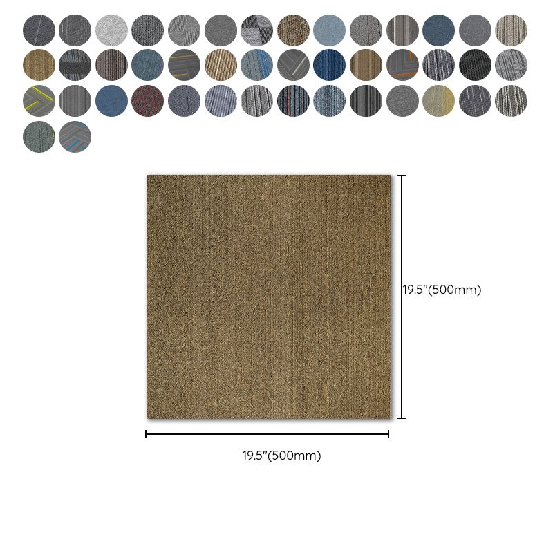 Modern Carpet Tiles Level Loop Fade Resistant Glue Down Carpet Tile