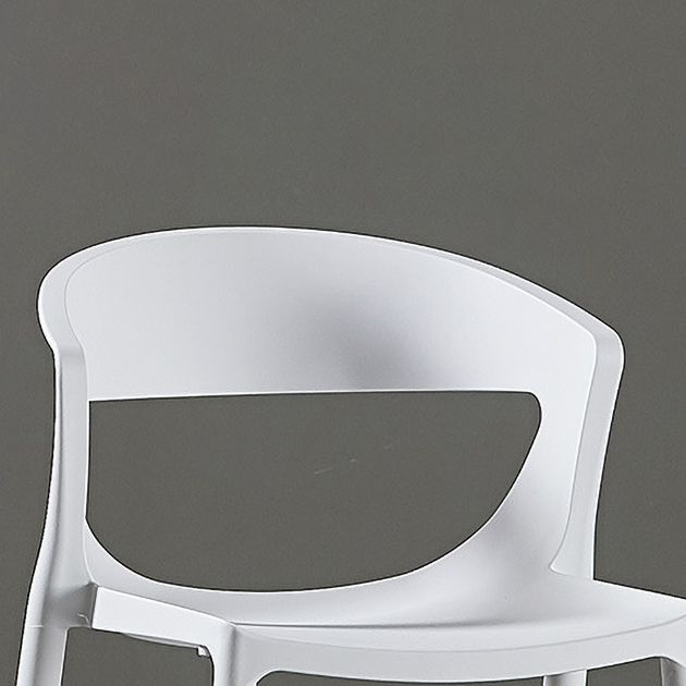 Moderne eet- en accentstoelen indoor-outdoor plastic open achterkant stoel