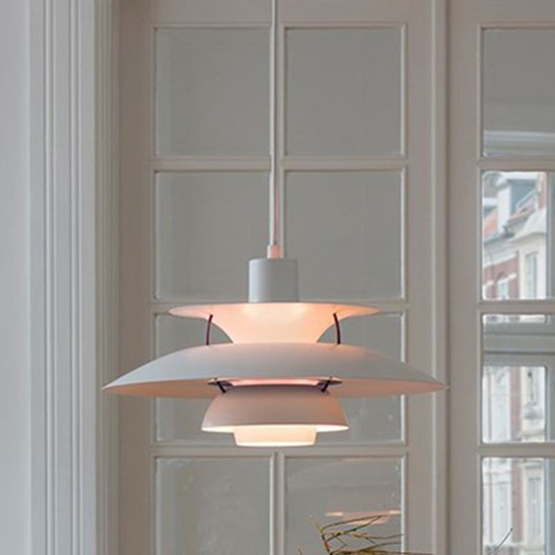 Hanging Light Fixture Metal Nordic Style LED Pendant Lighting for Dining Room